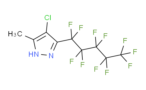 4-chloro-5-methyl-3-(1,1,2,2,3,3,4,4,5,5,5-undecafluoropentyl)-1H-pyrazole