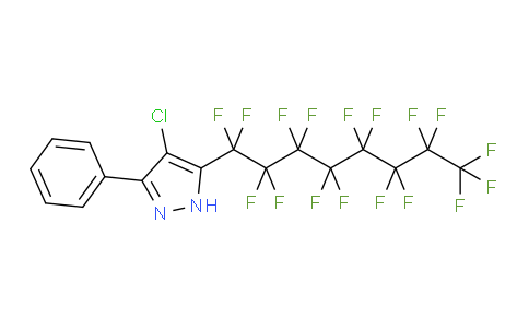 4-Chloro-3(5)-perfluorooctyl-5(3)-phenylpyrazole