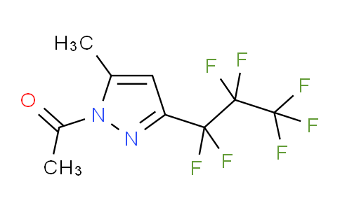 1-Acetyl-3(5)-heptafluoropropyl-5(3)-methylpyrazole