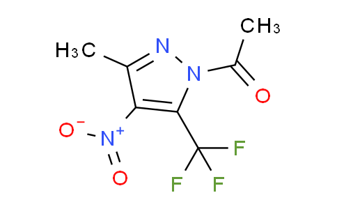 1-Acetyl-5(3)-methyl-4-nitro-3(5)-(trifluoromethyl)pyrazole