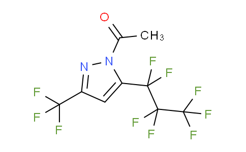 1-Acetyl-5(3)-heptafluoropropyl-3(5)-(trifluoromethyl)pyrazole