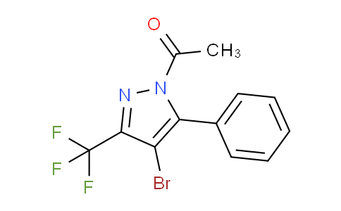1-Acetyl-4-bromo-5(3)-phenyl-3(5)-(trifluoromethyl)pyrazole