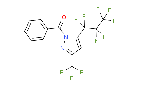 1-Benzoyl-5(3)-heptafluoropropyl-3(5)-(trifluoromethyl)pyrazole